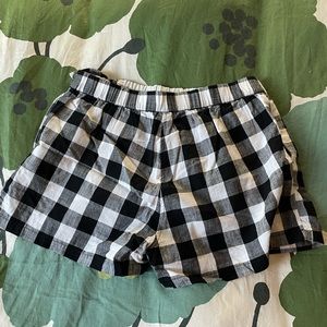 Crewcuts girls flannel shorts with bow